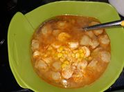 Gambar sop merah pentol