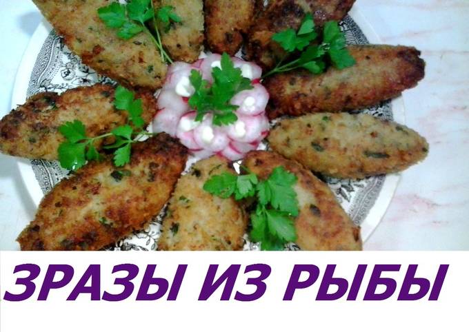 Рыбные зразы с зеленым горошком - пошаговый рецепт с фото