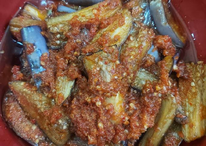 Cara membuat Terong sambal balado Cara membuat Terong sambal balado