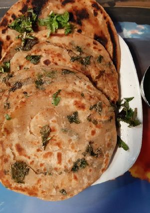 A picture of Masala Lachha Paratha.
