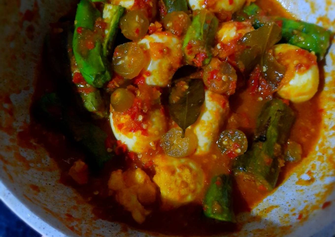 Balado Terong Telur Belimbing Wuluh
