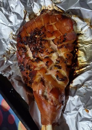Una foto de Paleta de cerdo al horno