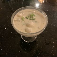 A picture of Creamed Onions and Broccoli.