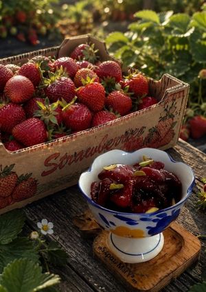 عکسی از دستور مربای توت فرنگی با پودر ژلاتین