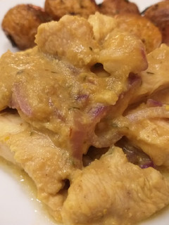 Una foto de Pollo a la mostaza agridulce