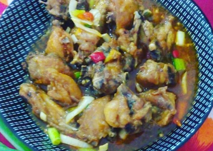 Ayam Goreng Asam Manis Ala Pecel Lela😘😏