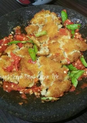 Foto resep Nugget Tempe Penyet Campur Pete