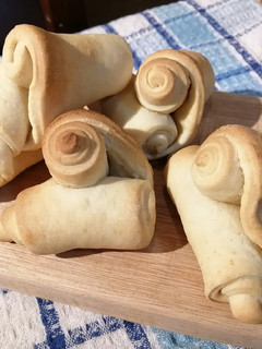Una foto de Cañoncitos o bizcochitos con grasa