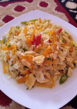 Foto resep Oseng Kubis, Wortel, Telur