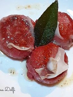 Foto di Gnudi di barbabietola