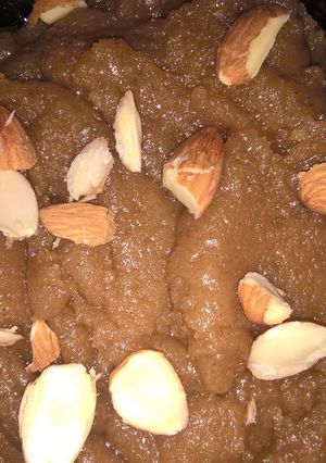 A picture of Suji halwa.