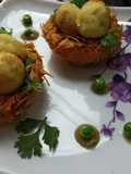Aloo Paneer Bird Nest