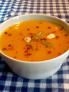 Una foto de Crema de calabaza asada