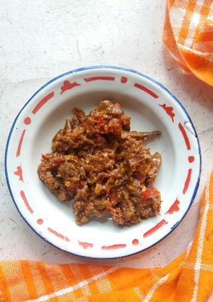 Foto resep Sambal ikan asin peda