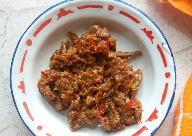 Resep Sambal ikan asin peda Lezat