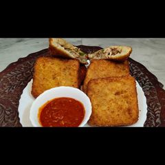 A picture of Chicken sandwich fried.