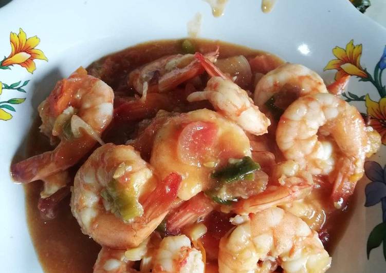 Bagaimana Membuat Udang saus asam manis.. ala kadarnya yang Enak Banget