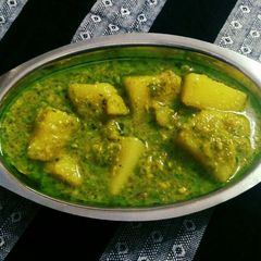A picture of Chutney potato sabji.
