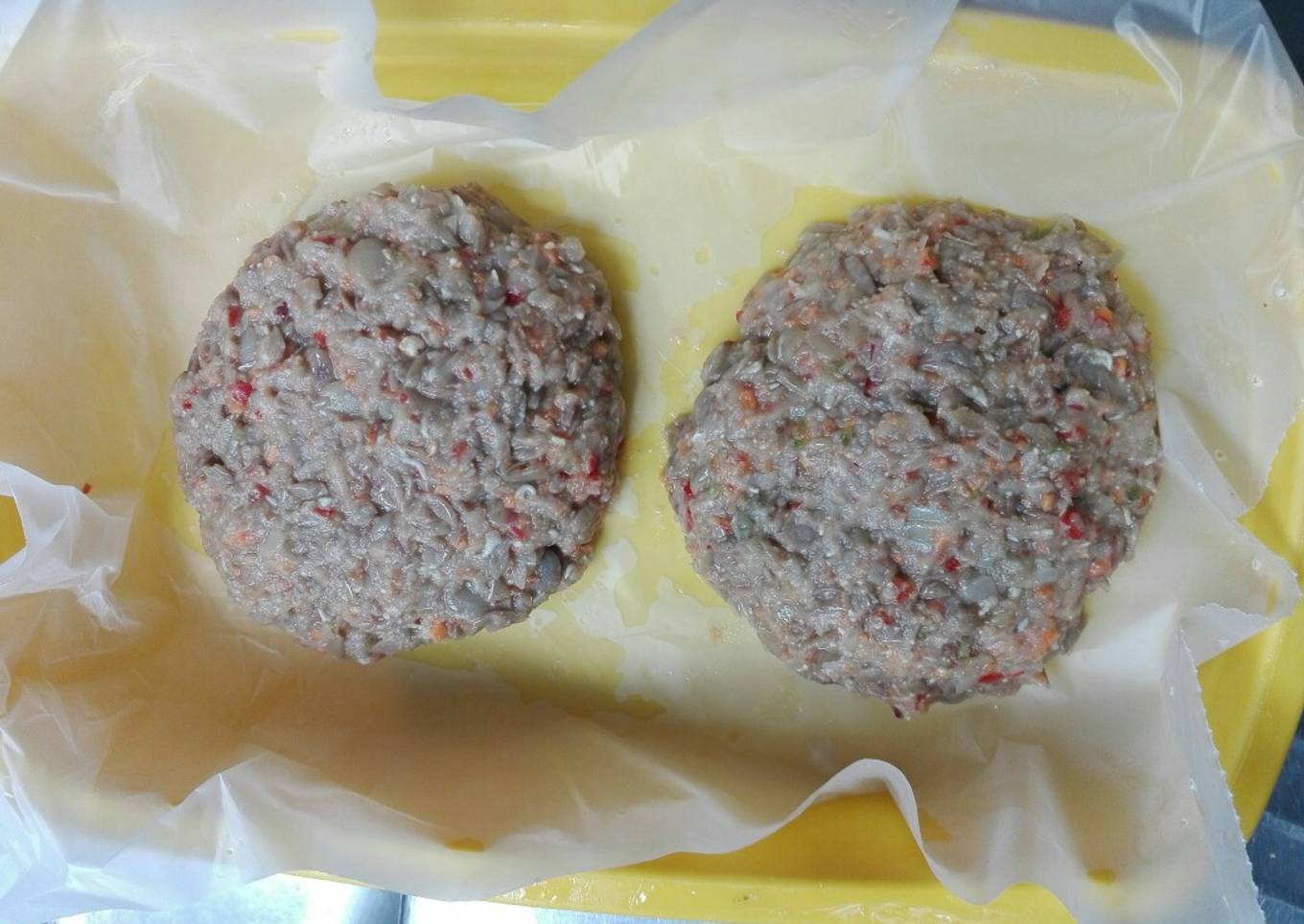 Hamburguesas lentejas y verduras sin TAC LIGHT
