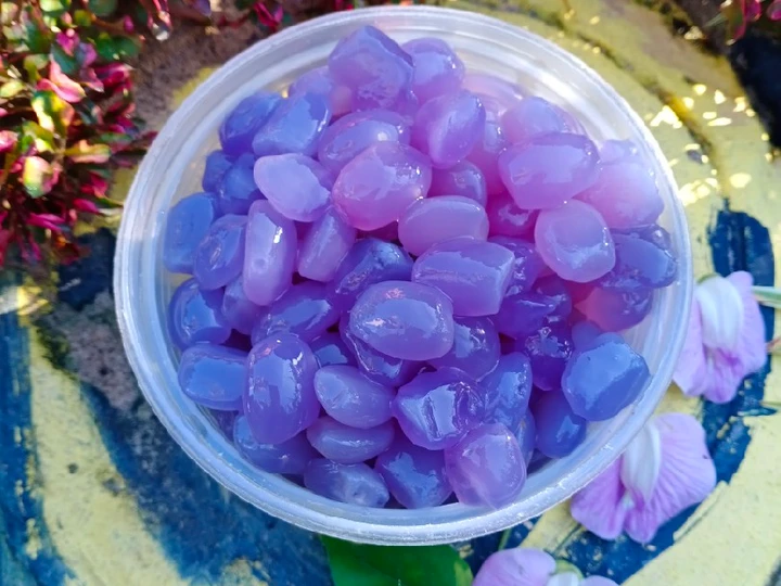 Langkah Gampang Membikin Resep Manisan Kolang-Kaling Bunga Telang yang Bisa Manjain Lidah Anti Ribet, Lezat