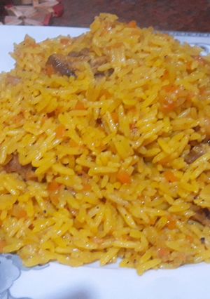 صورة لوصفة كبسه باللحمه