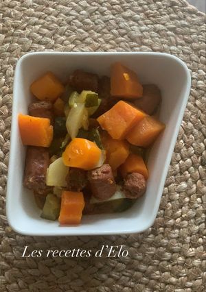 Une photo de Poêlée de légumes aux merguez au Cookeo #cuisinonspourelles