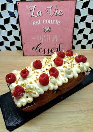 Une photo de Cake Framboise/Pistache