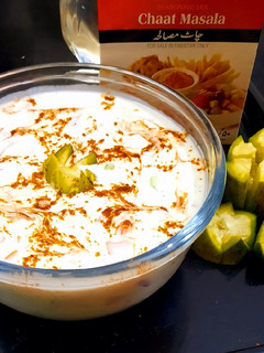 A picture of Cucumber Raita🥒🥒🥒.