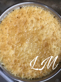 Una foto de Flan de galletas y almendra