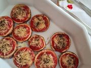 Una foto di mini pizza