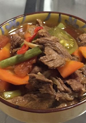 Foto resep Sapi buncis asem pedas manis