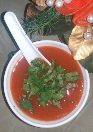 A picture of Tomato soup.