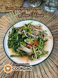 Tumis Kangkung Taugeh Ikan Masin
