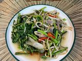 Tumis Kangkung Taugeh Ikan Masin