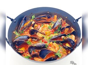 Une photo de Arroz de marisco (riz aux fruits de mer à la portugaise)