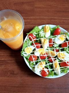 Hình của món Salad trứng luộc.