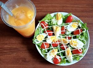 Hình của món Salad trứng luộc.