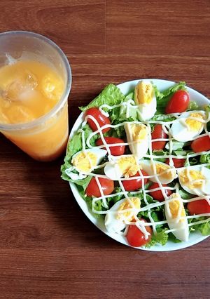 Hình của món Salad trứng luộc.