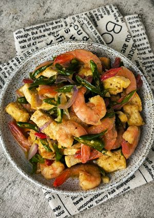 Foto resep Udang Tumis Saus Tiram