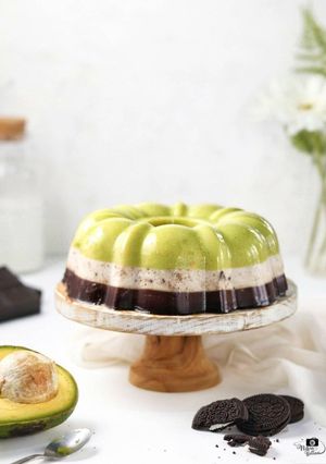 Foto resep Pudding Alpukat Oreo Coklat