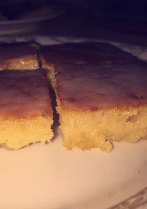 صورة لوصفة بسبوسة لذيذة بدون بيض وزبادي