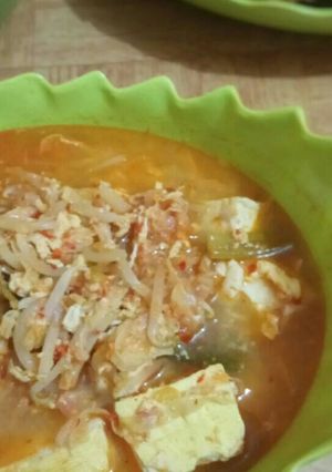Foto resep Sundubu Jjigae (sup tahu pedas)
