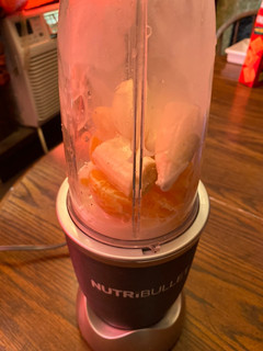 A picture of Orange banana smoothie.