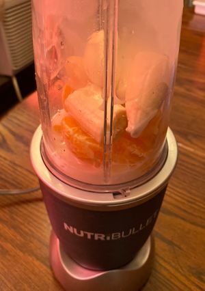 A picture of Orange banana smoothie.