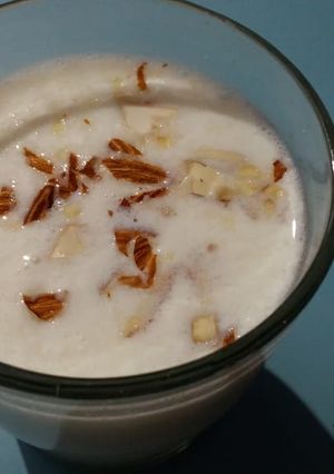 A picture of Badam milk.