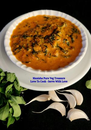 A picture of Lasooni Methi.