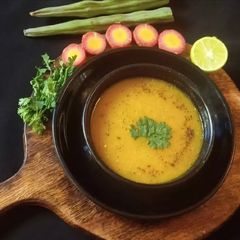 Carrot Drumstick Soup A picture of Carrot Drumstick Soup.
