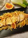 Petto di pollo finocchi arance