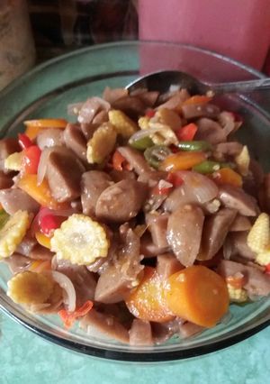 Foto resep Tumis bakso saos tiram