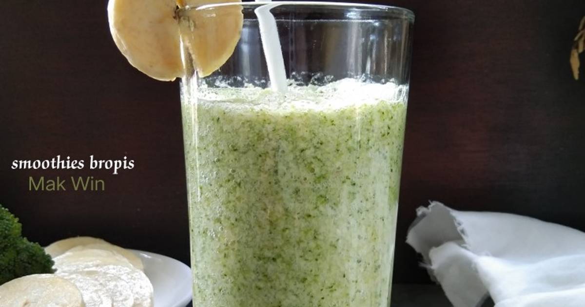 Resep Smoothies bropis (brokoli pisang) oleh Mak Win Cookpad